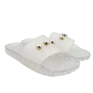 Karl Lagerfeld‎ Tula Women's Open Toe Slides - Size 10
