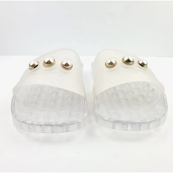 Karl Lagerfeld‎ Tula Women's Open Toe Slides - Size 10