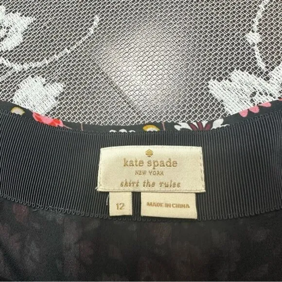 Kate Spade Mini Casa Floral Skirt Sz 12