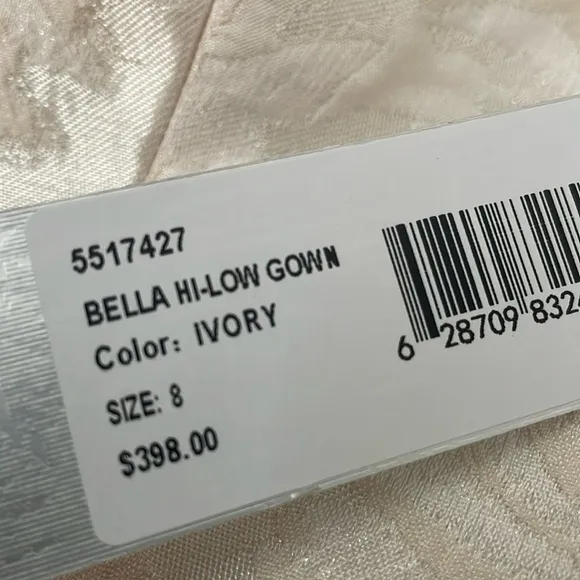 KAY UNGER Bella Strapless Hi-lo Hem Gown   free Gorjana earrings ($80)