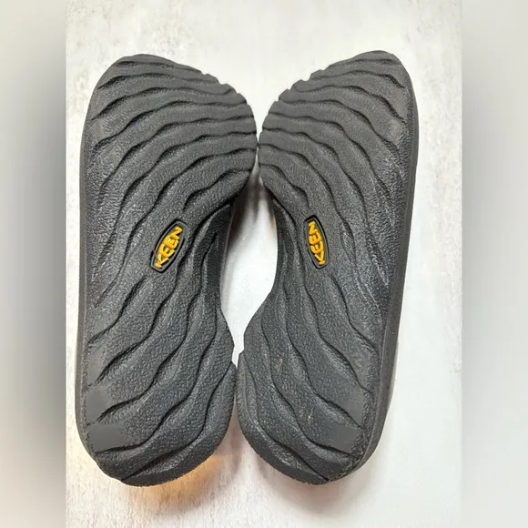 KEEN Women’s Barika Slip On Loafers-Black Leather Upper-Size: 8.5-Preowned, EUC
