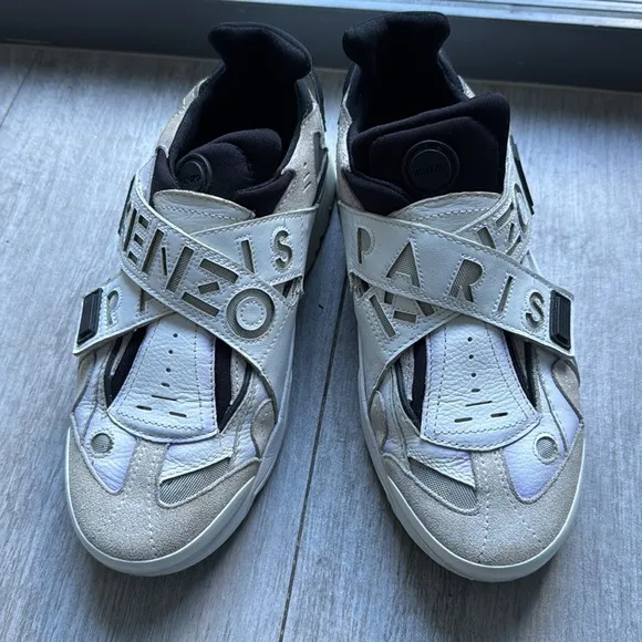 Kenzo Paris Sonic Velcro Shoes Chunky Winter Size 39 Designer Sneakers 9 8.5