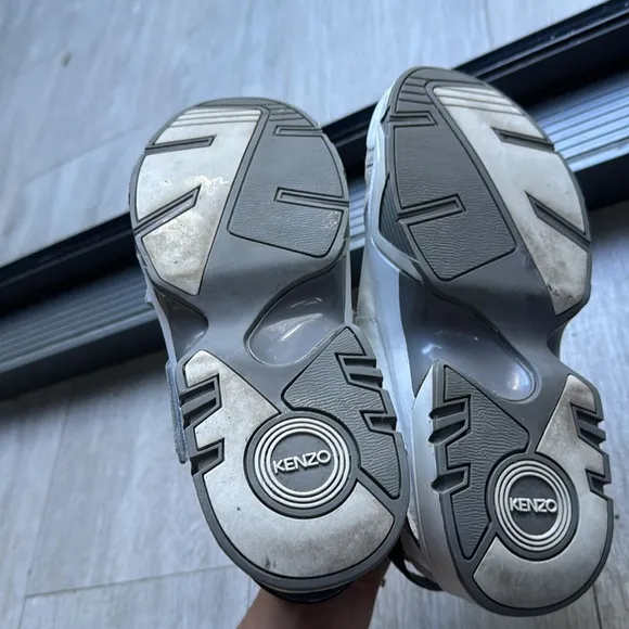 Kenzo Paris Sonic Velcro Shoes Chunky Winter Size 39 Designer Sneakers 9 8.5
