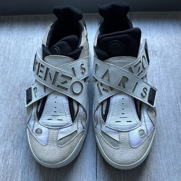 Kenzo Paris Sonic Velcro Shoes Chunky Winter Size 39 Designer Sneakers 9 8.5