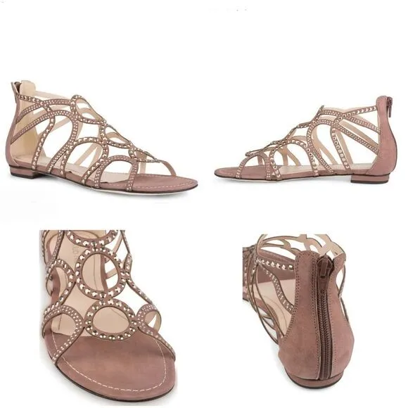 Klub Nico US 7 Joelle Studded Sandals in Mauve