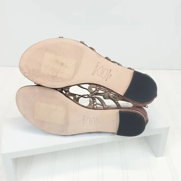Klub Nico US 7 Joelle Studded Sandals in Mauve