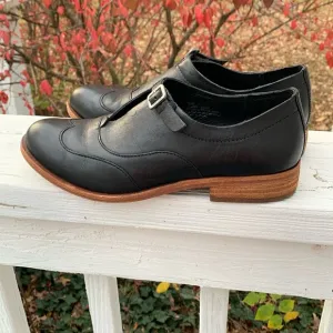 Kork-Ease Black Cloetta Leather Loafers Excell Condition 6.5