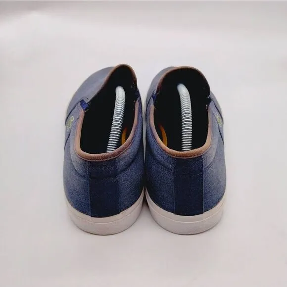 Lacoste Gazon Sport Casual Slip On Sneakers Mens Size 13 Blue Mens Shoes Loafers