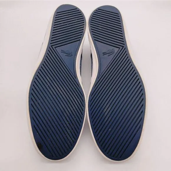 Lacoste Gazon Sport Casual Slip On Sneakers Mens Size 13 Blue Mens Shoes Loafers