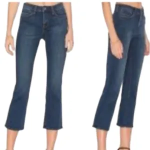 L’AGENCE Serena High Rise Cropped Baby Flare Jeans Size 23 in Azul NWOT