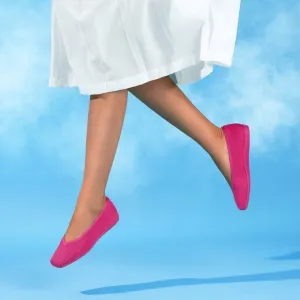 Lightweight Square-Toe V-Cut Flats Margot Walker Pink size EU/39 US/8
