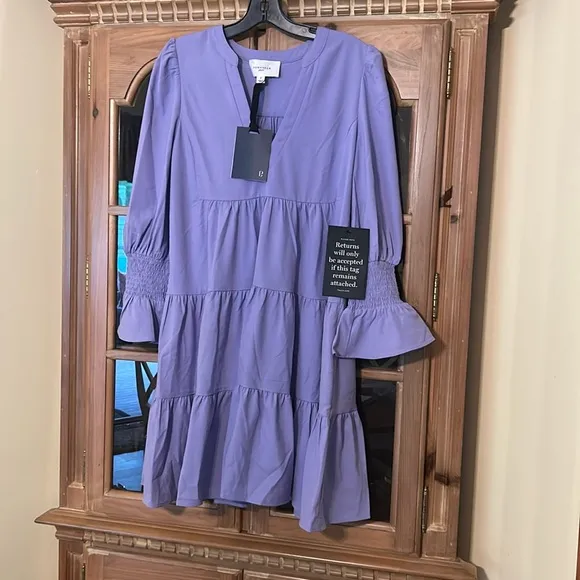 Lilac Crepe Kenzo DressPOMANDER PLACE