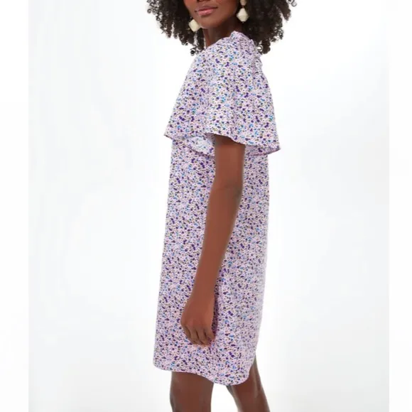 Lilac Floral Viola Mini DressHYACINTH HOUSE