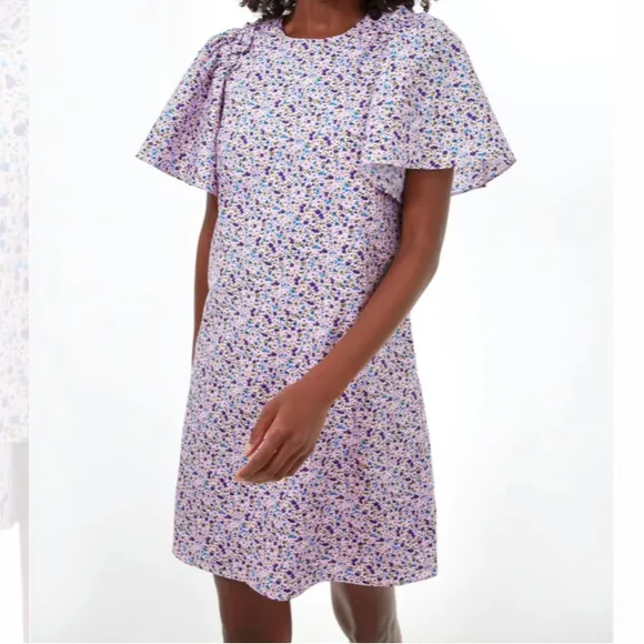 Lilac Floral Viola Mini DressHYACINTH HOUSE