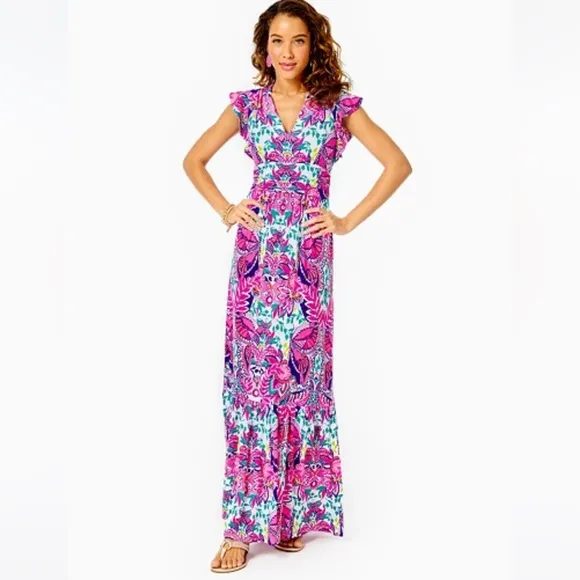 Lilly Pulitzer Adriann Maxi Dress size medium