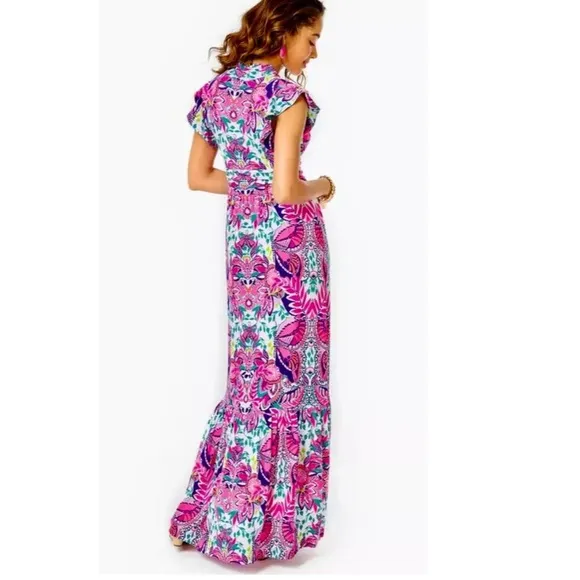 Lilly Pulitzer Adriann Maxi Dress size medium