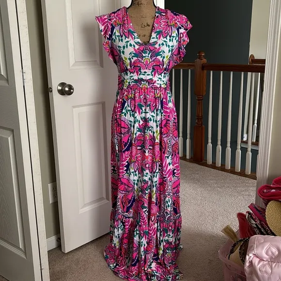 Lilly Pulitzer Adriann Maxi Dress size medium