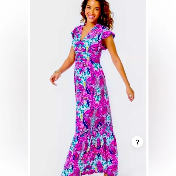 Lilly Pulitzer Adriann Maxi Dress size medium