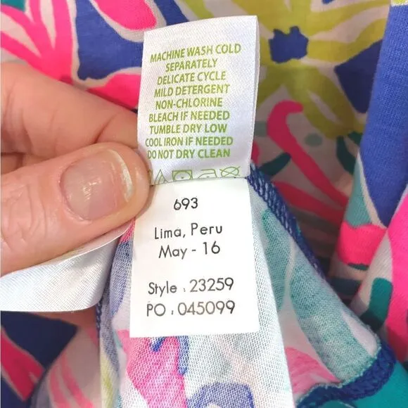 Lilly Pulitzer Blythe Dress in Iris Blue Casa Azul, Size Small