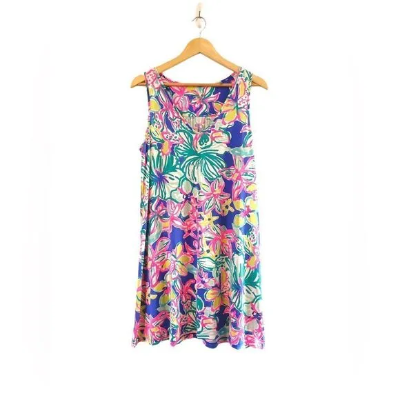 Lilly Pulitzer Blythe Dress in Iris Blue Casa Azul, Size Small