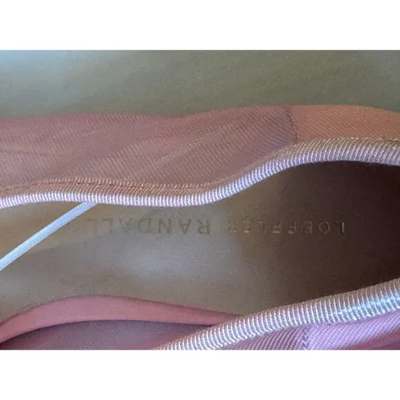 Loeffler Randall Landon Soft Ballet Flats Sz 6.5 Light Pink Mesh Leather