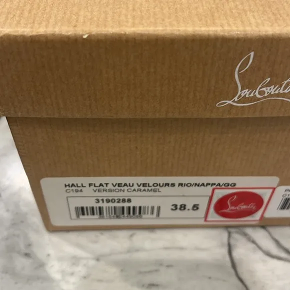 Louboutin Leopard Print Women's Flats with Studded Heels
