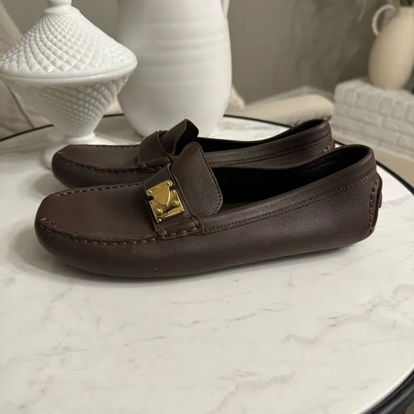 Louis Vuitton Brown Loafers Size 37.5