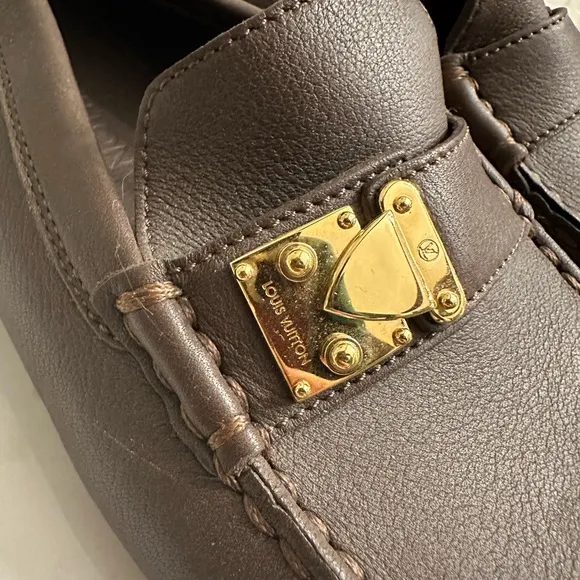 Louis Vuitton Brown Loafers Size 37.5