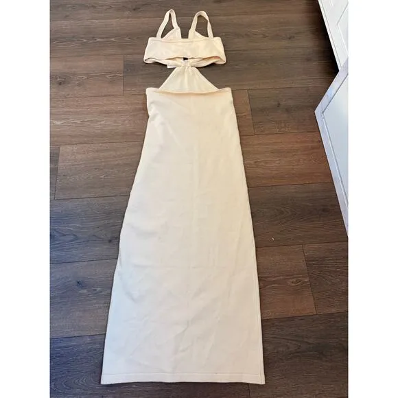 Love Lolita NEW XS‎ Ottilie Maxi Dress Cream Cut Out Romantic Dreamy Soft