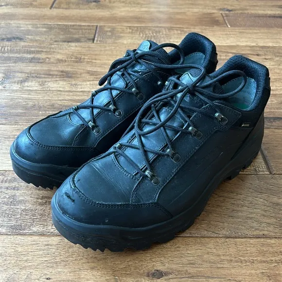 Lowa Renegade II GTX Lo TF Low Top Task Force Work Boots Black Leather Size 13