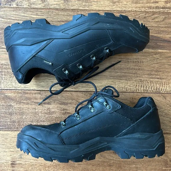 Lowa Renegade II GTX Lo TF Low Top Task Force Work Boots Black Leather Size 13