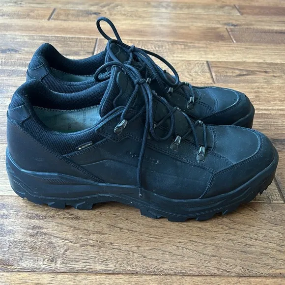 Lowa Renegade II GTX Lo TF Low Top Task Force Work Boots Black Leather Size 13