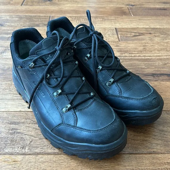 Lowa Renegade II GTX Lo TF Low Top Task Force Work Boots Black Leather Size 13