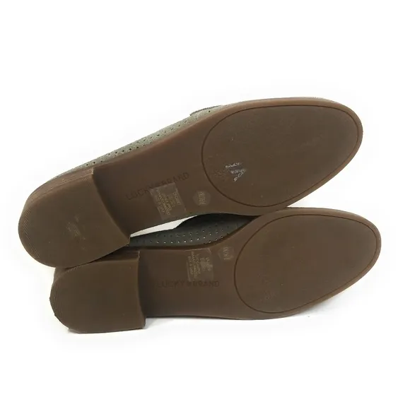 LUCKY BRAND New Taupe Perforated Loafers Size 6
