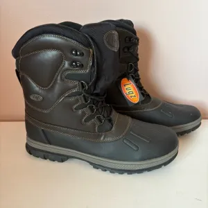 Lugz NWT Black and Brown High Waterproof Boots