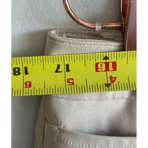Lululemon Mens ABC Classic Fit 5 Pocket Slim Fit Warpstreme Pants Beige Sz 33