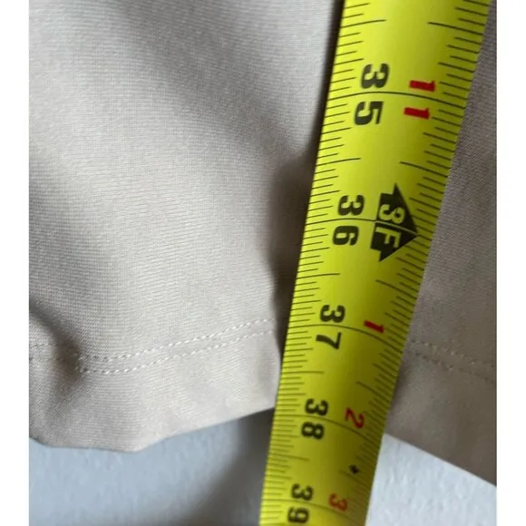 Lululemon Mens ABC Classic Fit 5 Pocket Slim Fit Warpstreme Pants Beige Sz 33