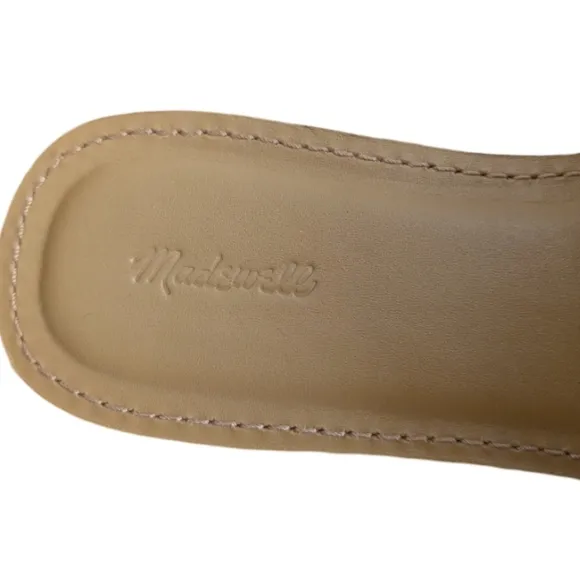 Madewell Boardwalk Post Slide Sandal Desert Camel 10