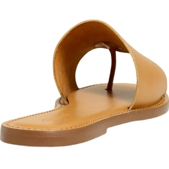 Madewell Boardwalk Post Slide Sandal Desert Camel 10