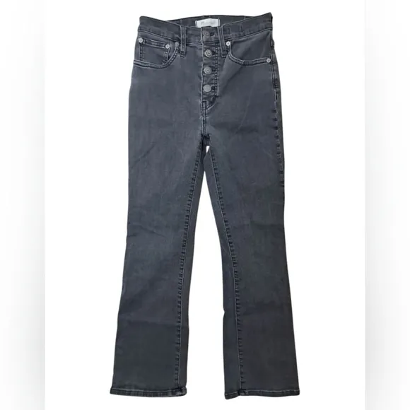 Madewell Cali Demi Boot Cut Button Front Jeans Size 25