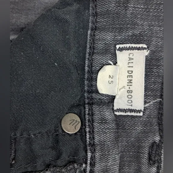 Madewell Cali Demi Boot Cut Button Front Jeans Size 25