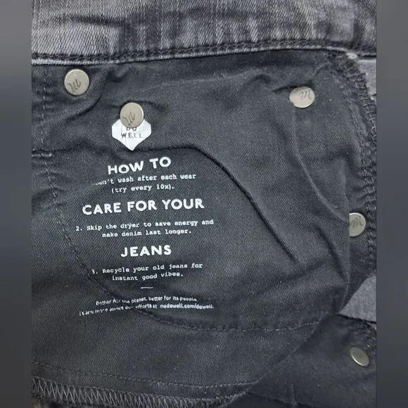 Madewell Cali Demi Boot Cut Button Front Jeans Size 25
