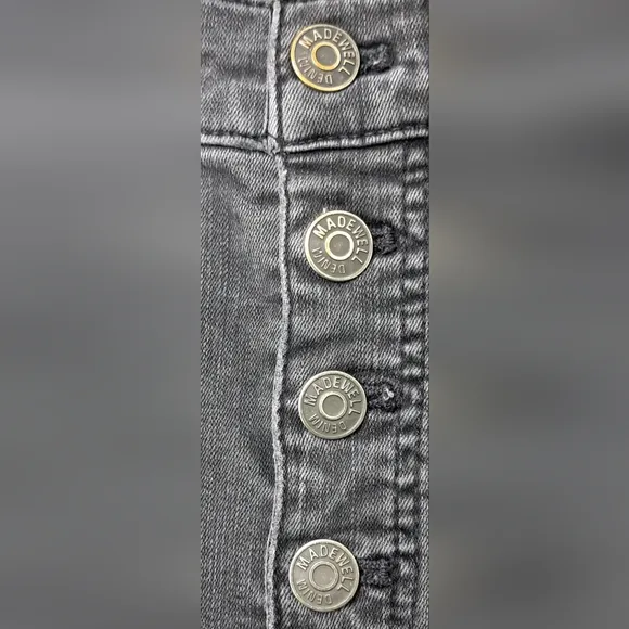 Madewell Cali Demi Boot Cut Button Front Jeans Size 25