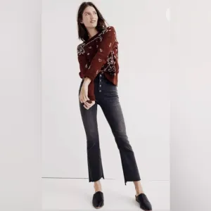 Madewell - Cali Demi-Boot Jeans Asymmetrical Raw Hem Edition