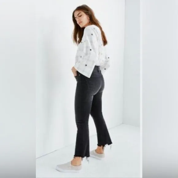 Madewell - Cali Demi-Boot Jeans Asymmetrical Raw Hem Edition