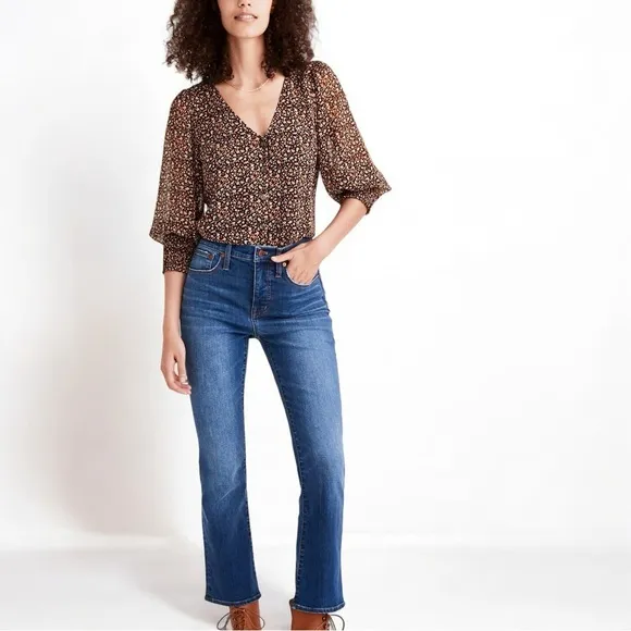 Madewell ‘Cali Demi-Boot Jeans’ in “Lockwood” Wash Size 27