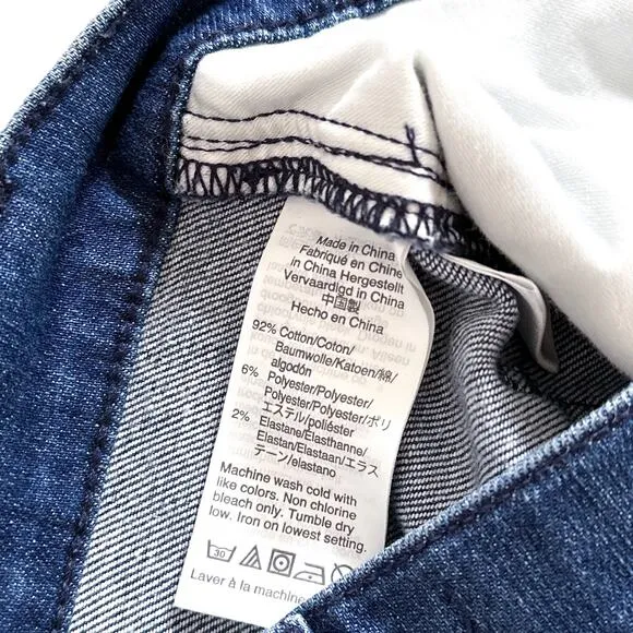 Madewell Cali Demi-Boot Jeans Star Mini Flare High Rise Cropped Jeans Blue 28