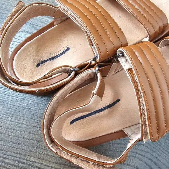 Madewell Emmalee Sandals Cognac Brown Leather Sz 7.5