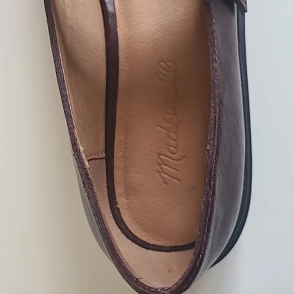 Madewell Freya Platform Lugsole Mary Jane Loafers Dark Cabernet Brown Size 7