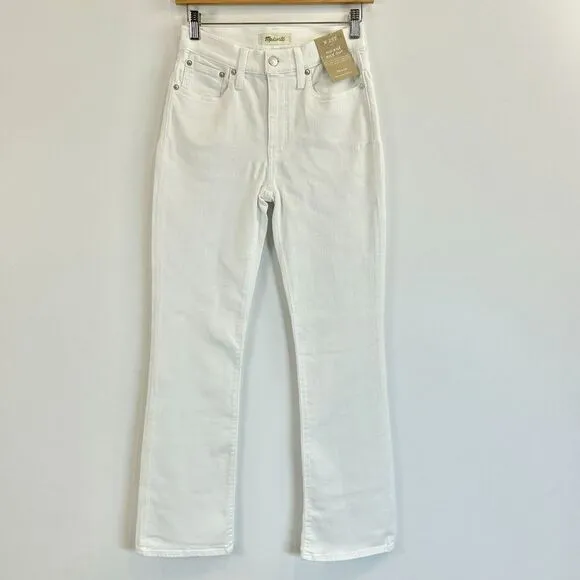 Madewell Jeans Womens T25‎ Tall Kick Out Crop Minimalist Classic Neutral Chic
